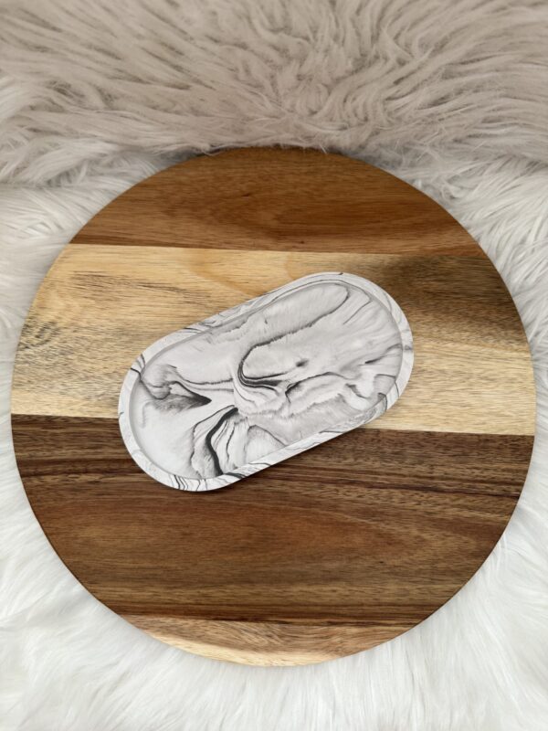 Tablett oval Marmoroptik - Image 2