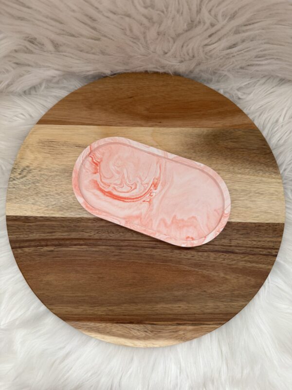 Tablett oval Marmoroptik - Image 3