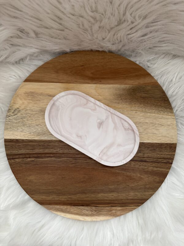 Tablett oval Marmoroptik - Image 5