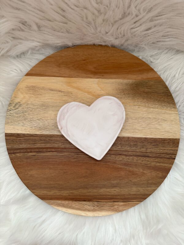 Herz Tablett Marmoroptik - Image 2