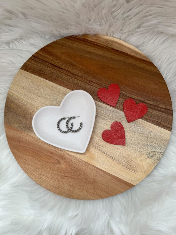 Herz Tablett weiss - Image 1