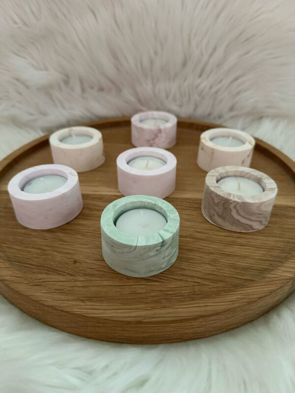 Teelicht Marmoroptik - Image 1